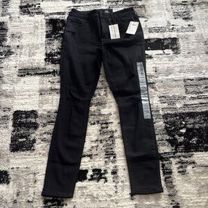 Old Navy Black Distressed Skinny Jeans